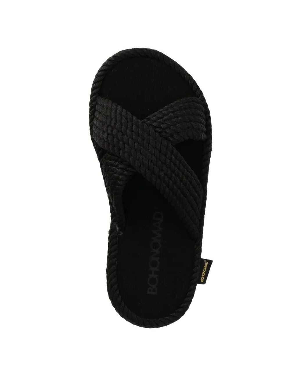 Bohonomad Black Rope Crossover-Strap Espadrilles