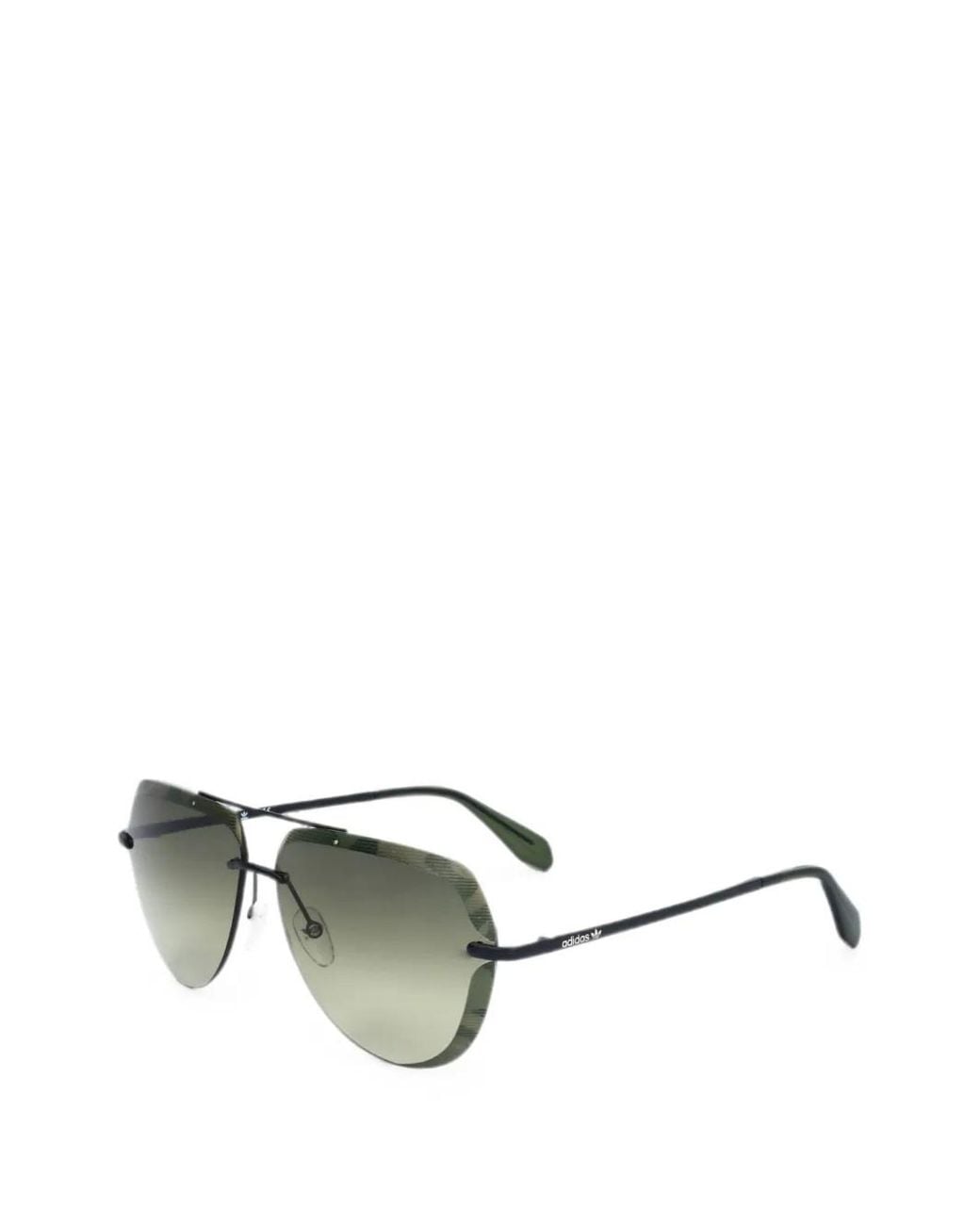 Adidas Green Pilot-Frame Sunglasses for men