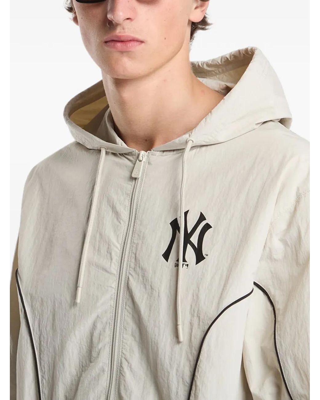 KTZ White New York Yankees Mlb Piping Track Jacket