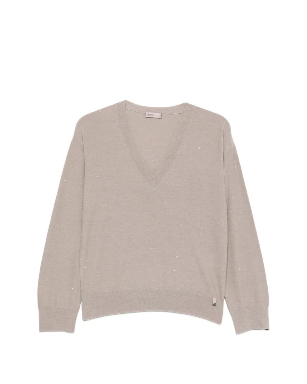 Herno Natural Wool Polyamide Sweater