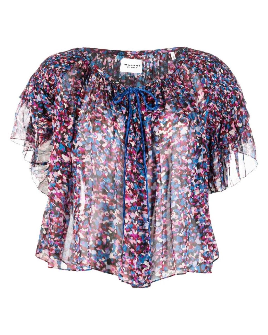 Isabel Marant Blue Fapani Blouse