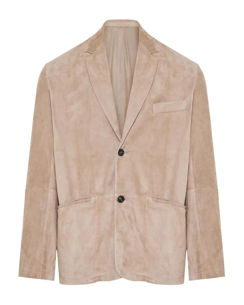 Emporio Armani Natural Suede Blazer for men