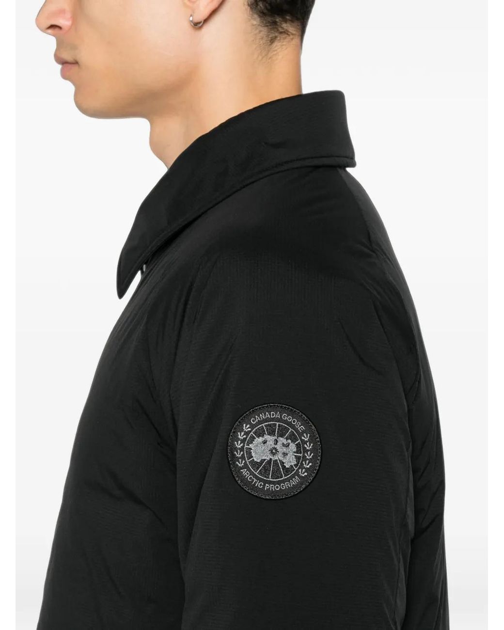 Canada Goose Black Nylon Lodge Down Jacket for men