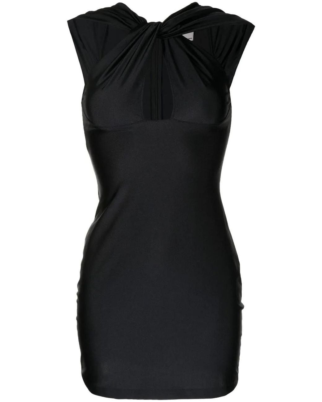 Coperni Black Halterneck Mini Dress