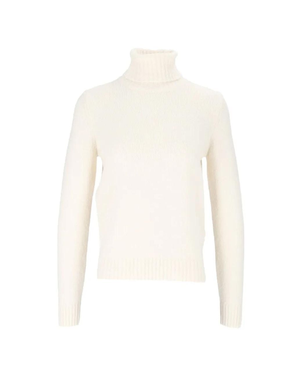 K-Way White Peggy Roll-Neck Sweater