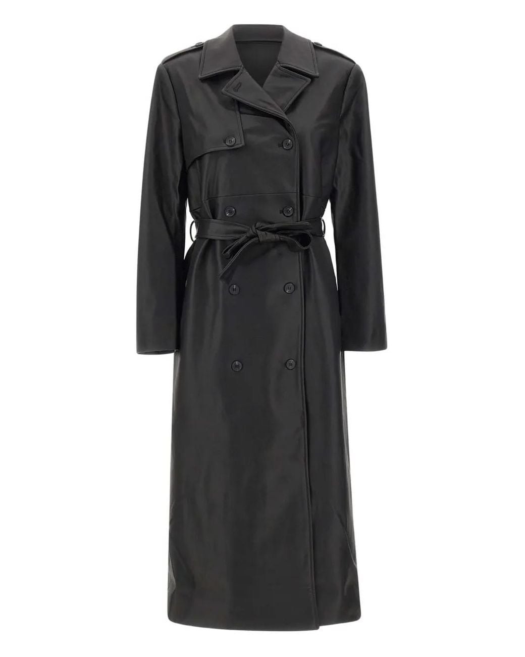 THE GARMENT Black Brooklyn Trench Double-Breasted Jacket