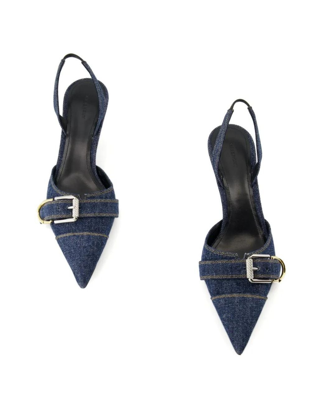 Givenchy Blue Denim Voyou Pumps