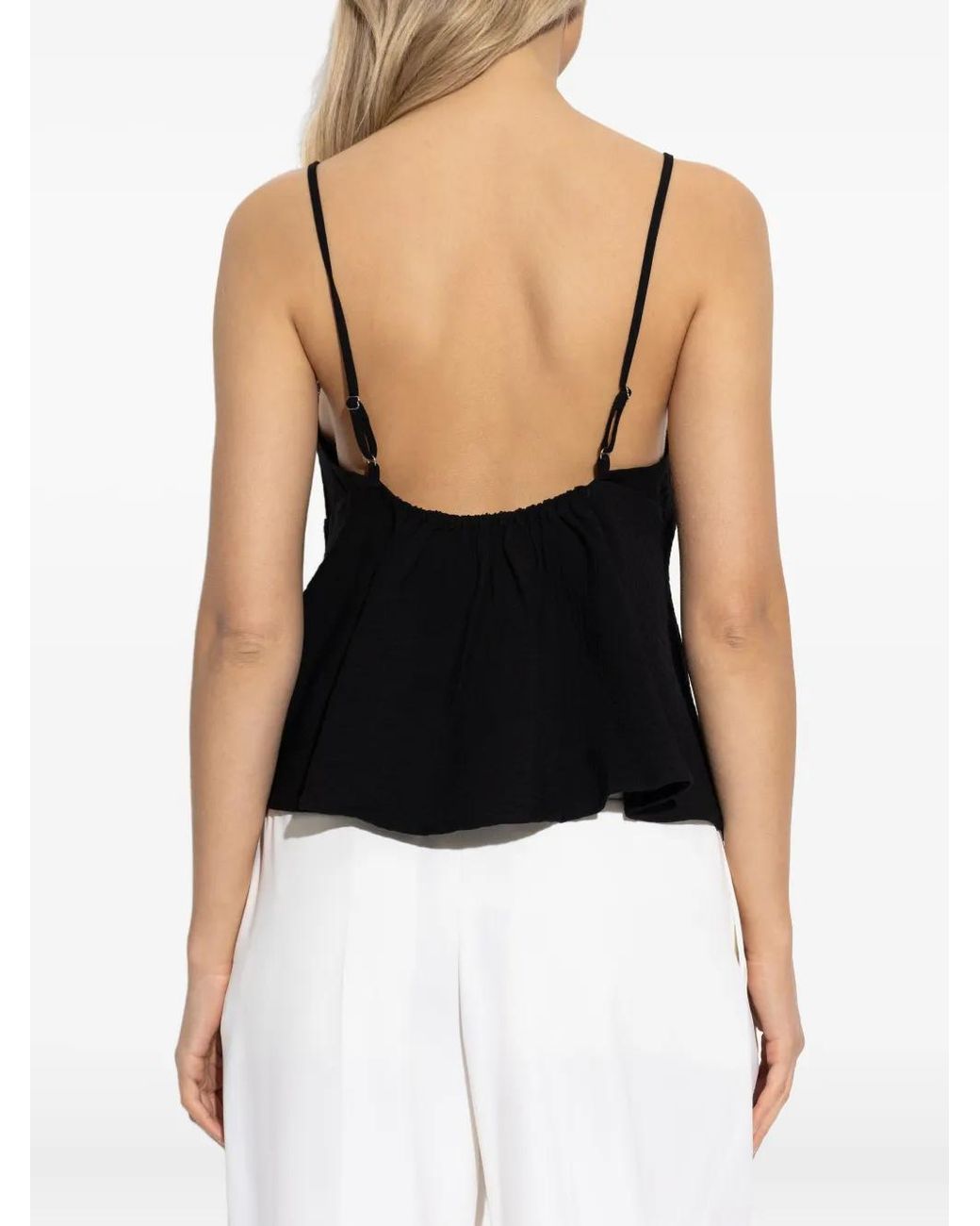 Gestuz Black Gzcamila V-Neck Blouse