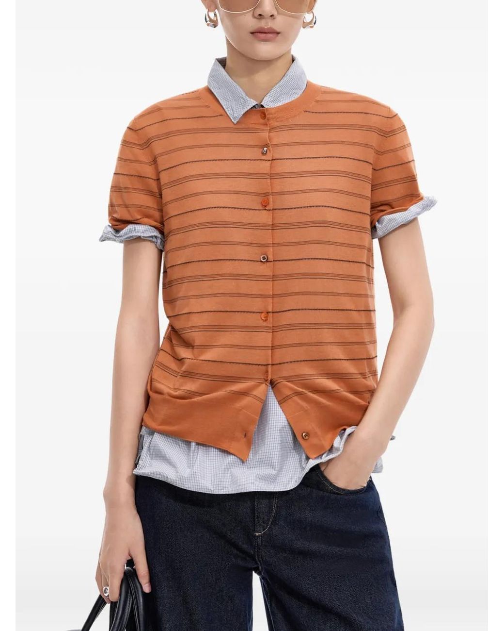 JNBY Gestreept Vest in het Brown
