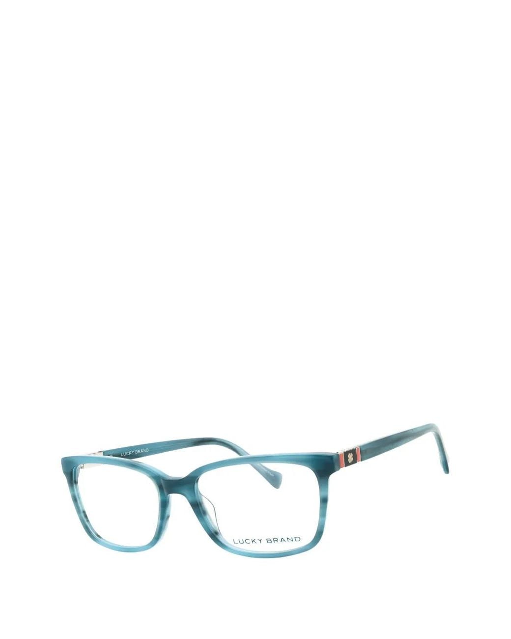 Lucky Brand Blue Rectangle-Frame Glasses