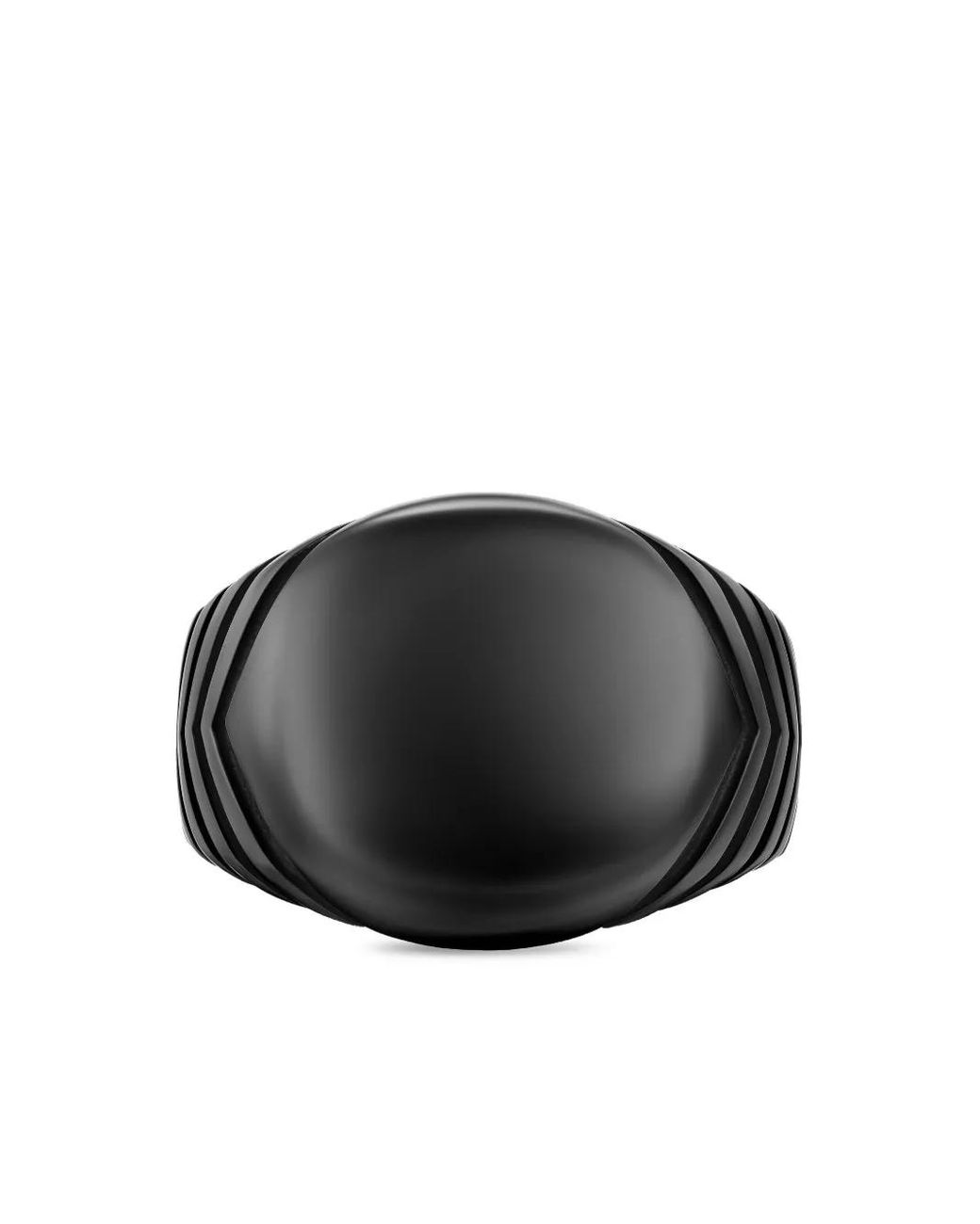 David Yurman Black Chevron Signet Ring for men
