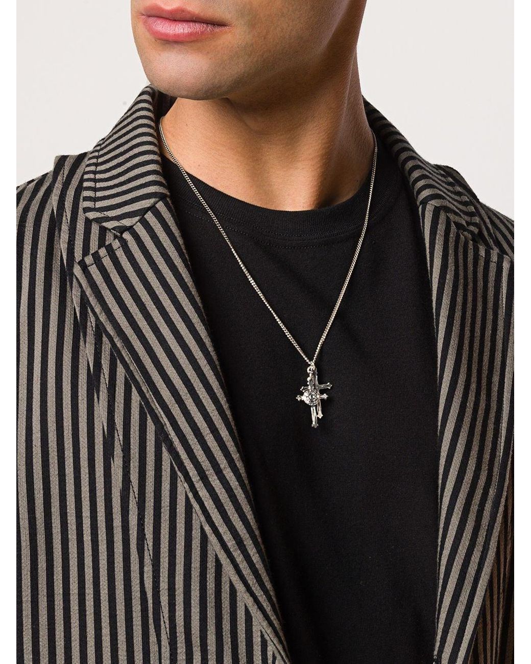Emanuele Bicocchi Silver Double Cross 