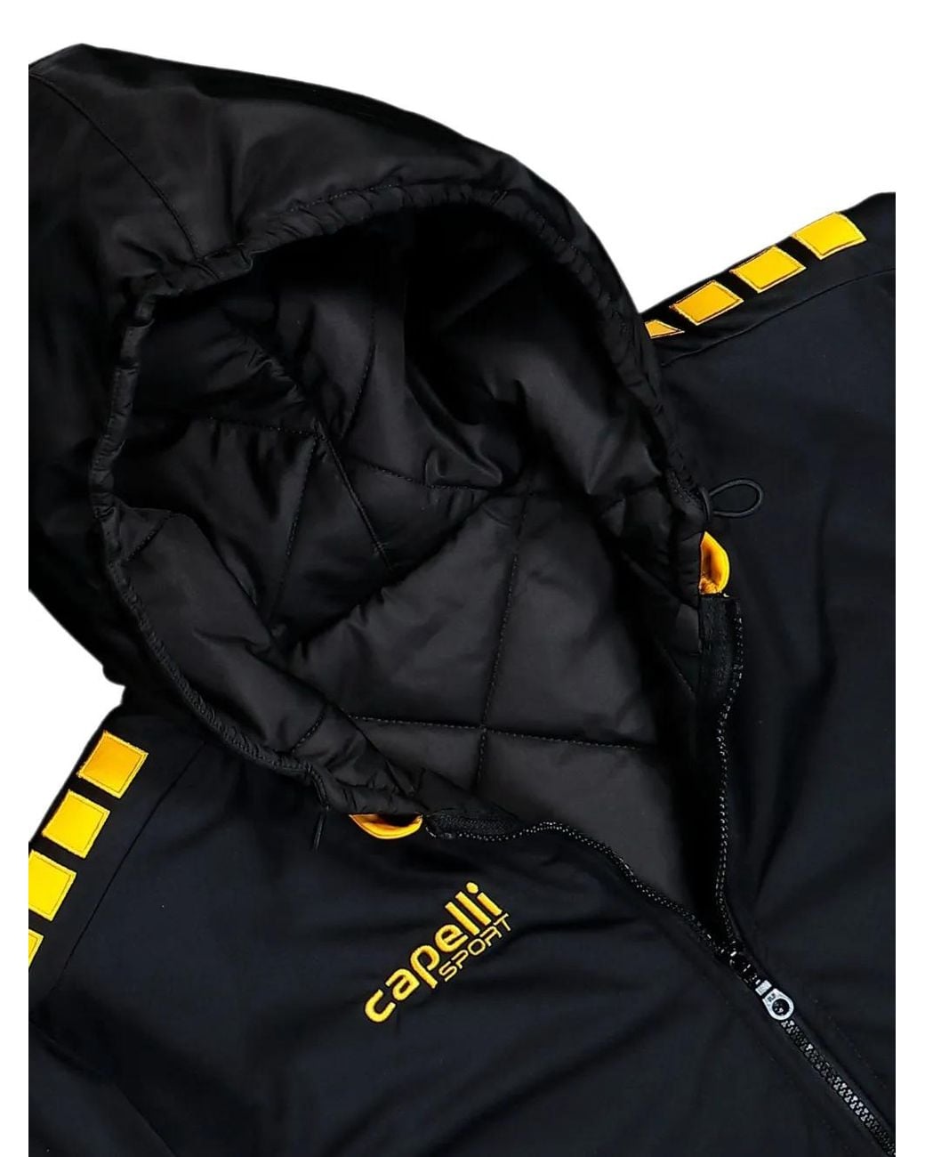 PROTOTYPES Black Padded Football Gilet for men