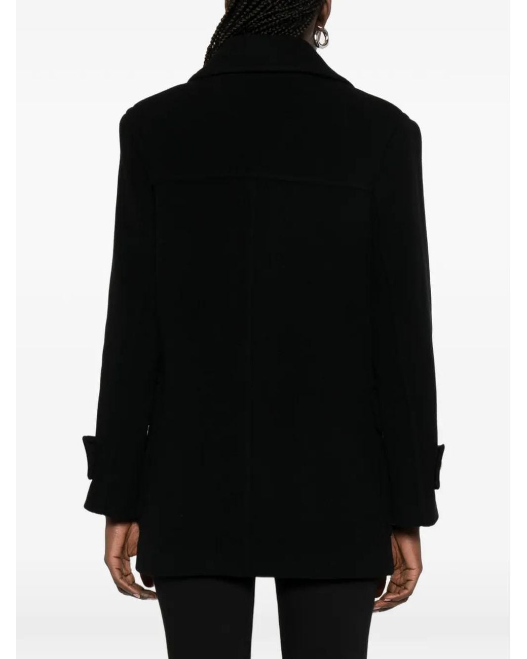 Gant Black Notch-Lapels Peacoat