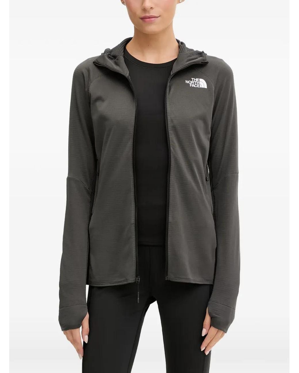 The North Face Black Bolt Polartec Zip-Up Track Jacket