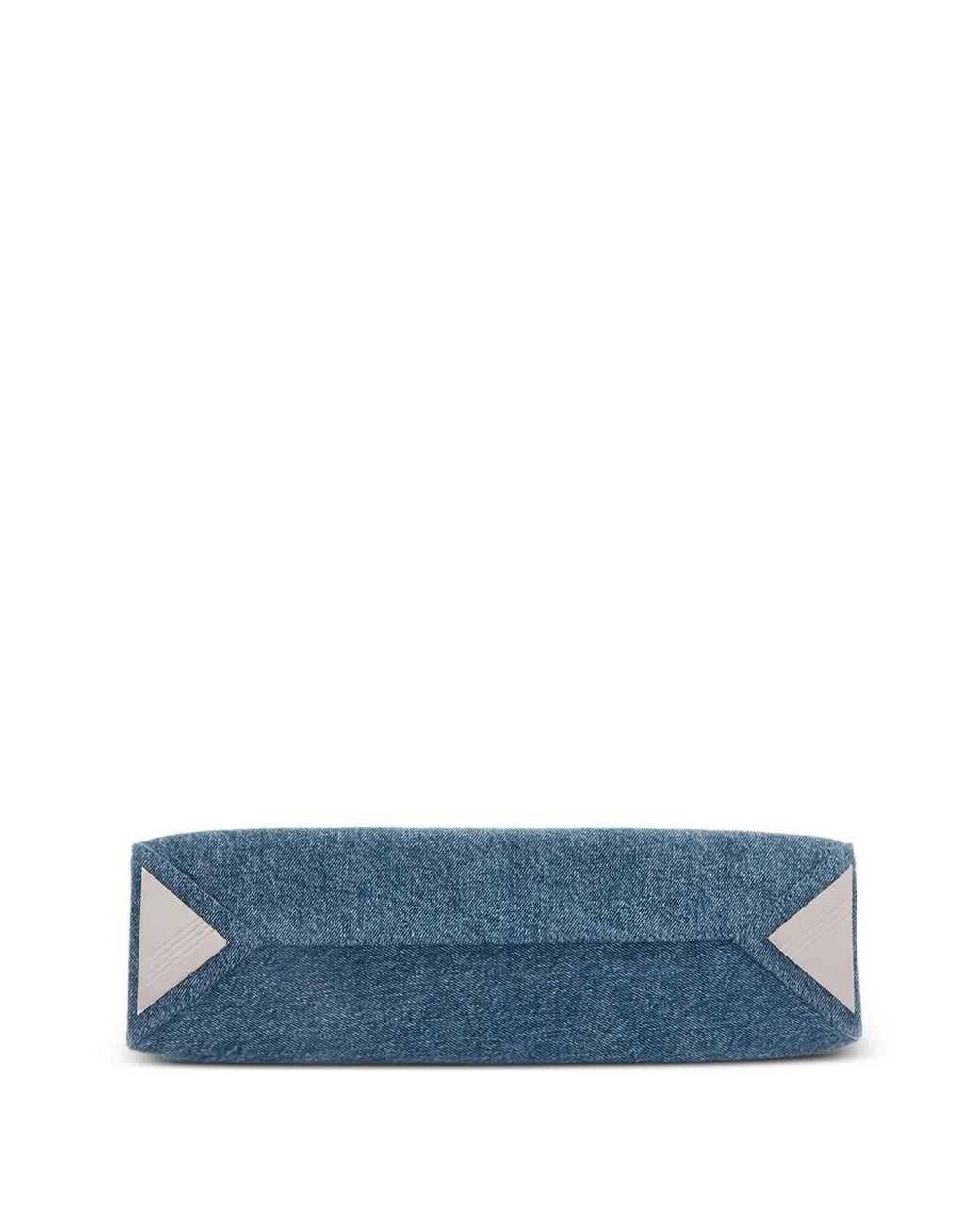 The Attico Blue Small Le Passeggiata Denim Shoulder Bag