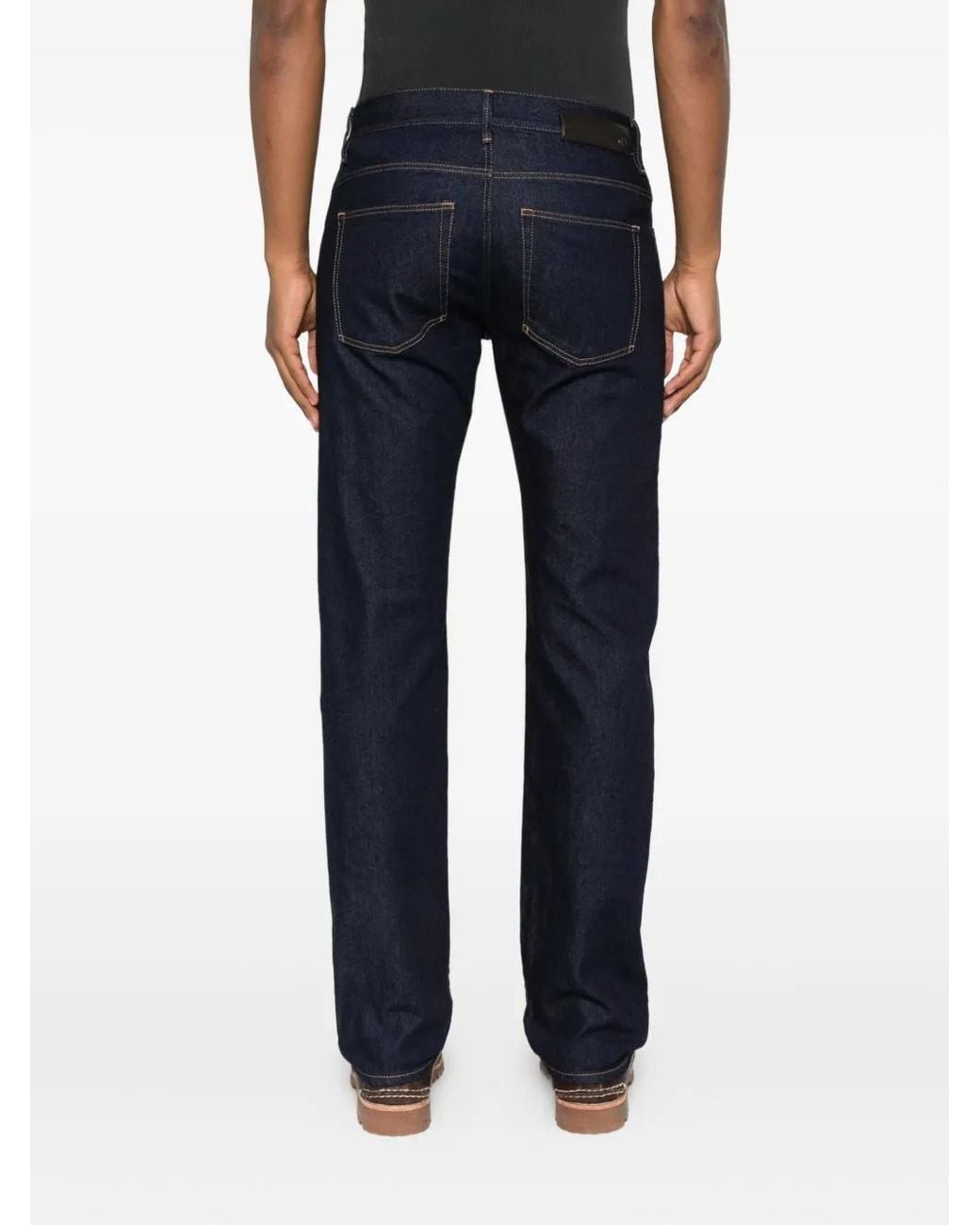 Giorgio Armani Blue Five-Pocket Jeans for men