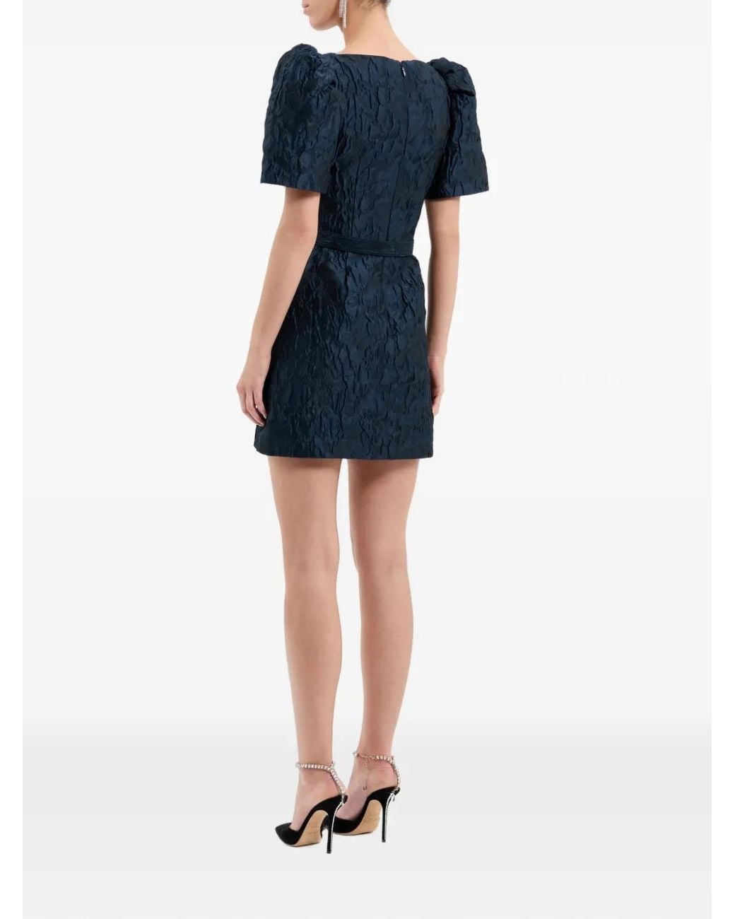 Rebecca Vallance Blue Cascades Mini Dress