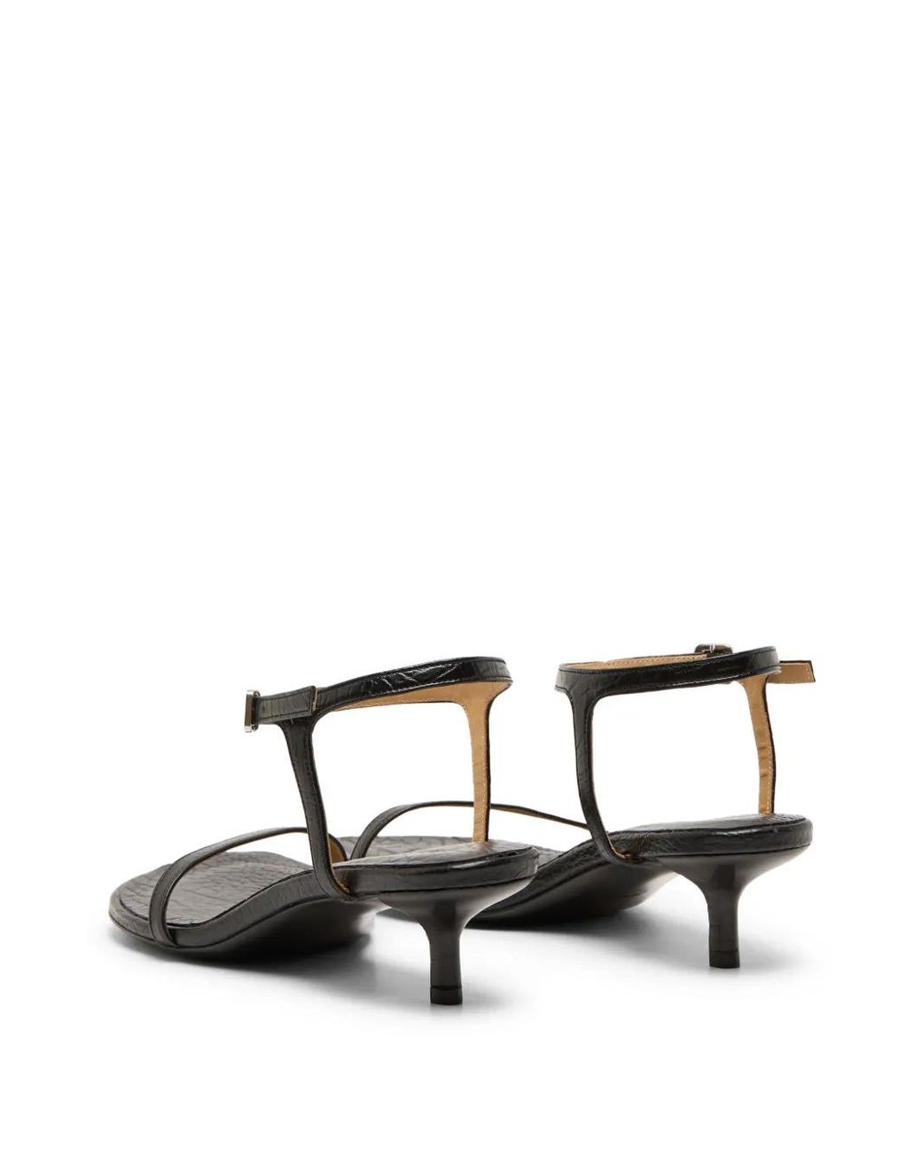 Marsèll Black Sottiletta Leather Sandals