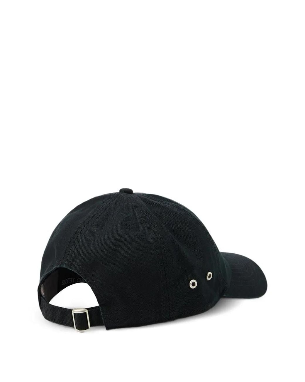 Iceberg Black Logo-Embroidered Baseball Cap for men
