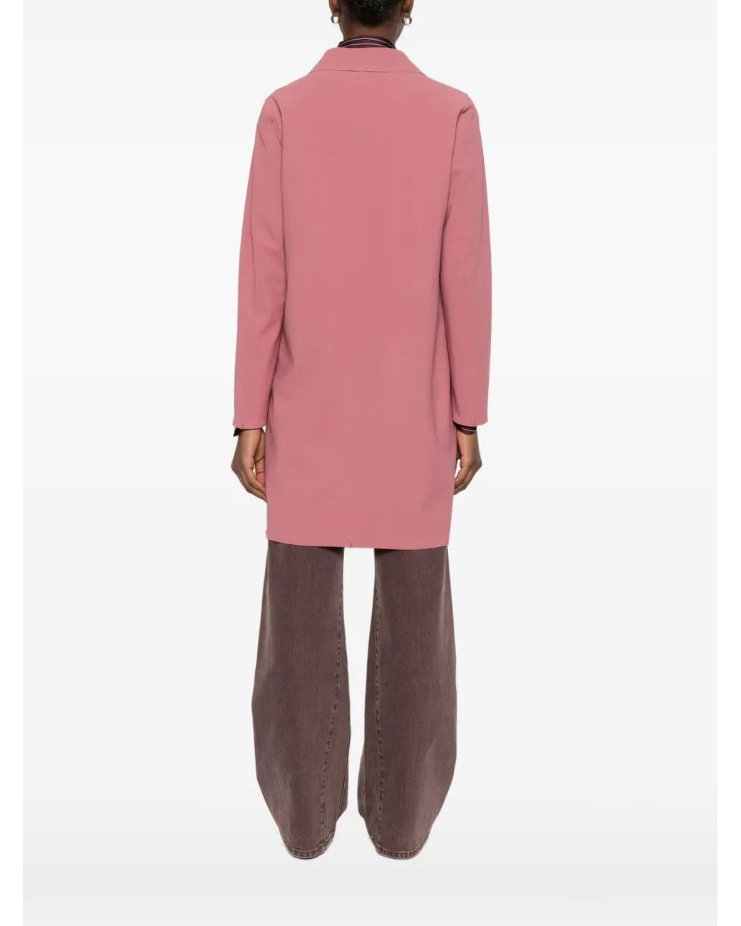 Herno Jas Met Gekerfde Revers in het Pink