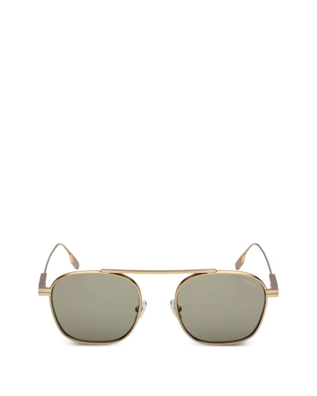 Zegna Metallic Square-Frame Sunglasses for men