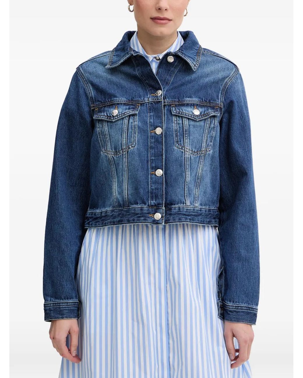 Joop! Blue Imani Button-Up Denim Jacket