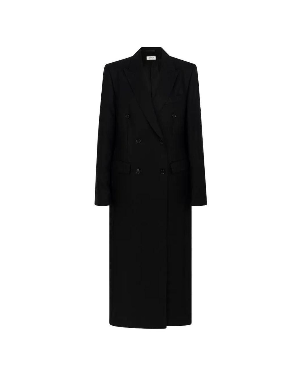 CAYET Black Rasha Double-Breasted Blazer