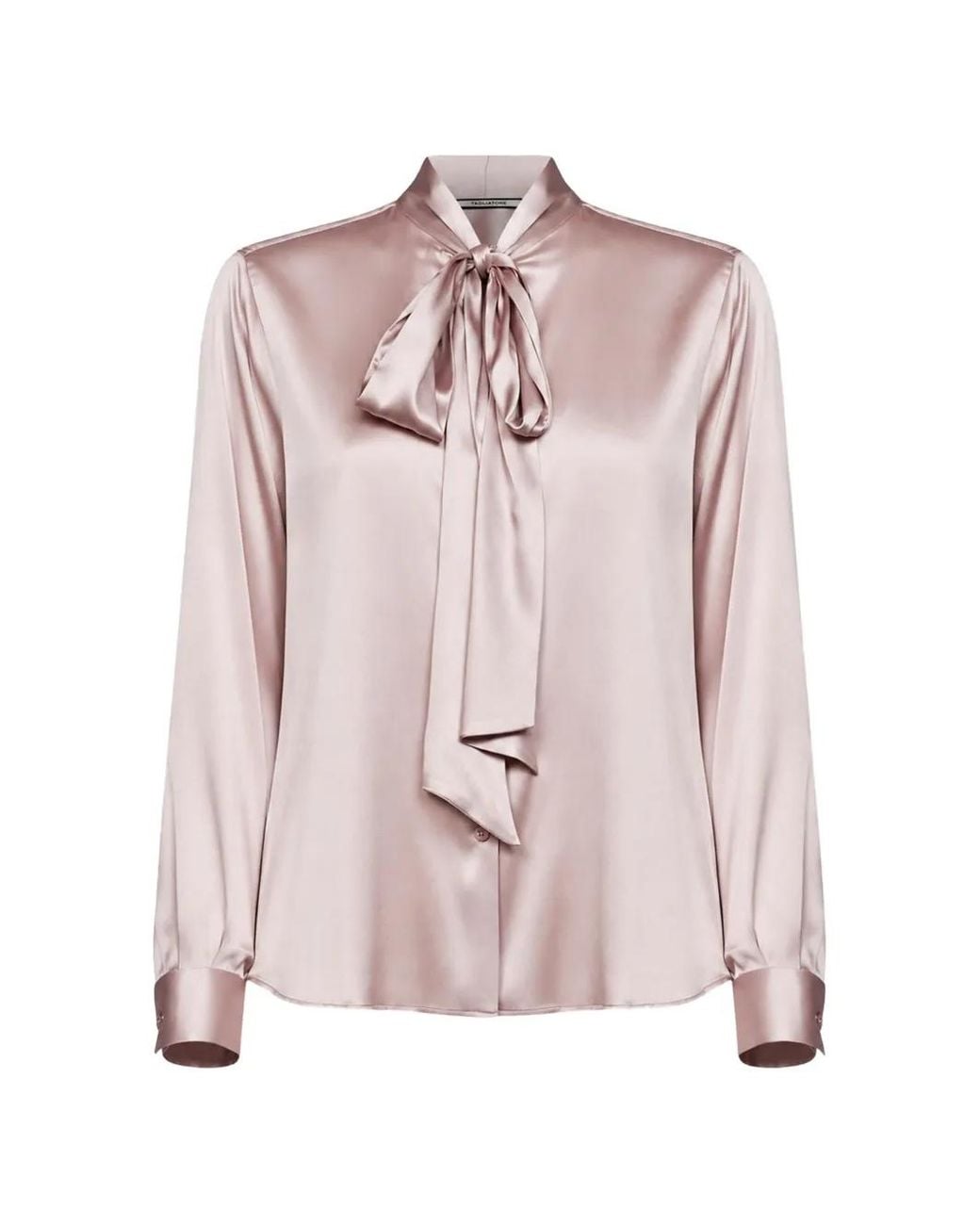 Tagliatore Pink Self-Tie Lavallière Shirt