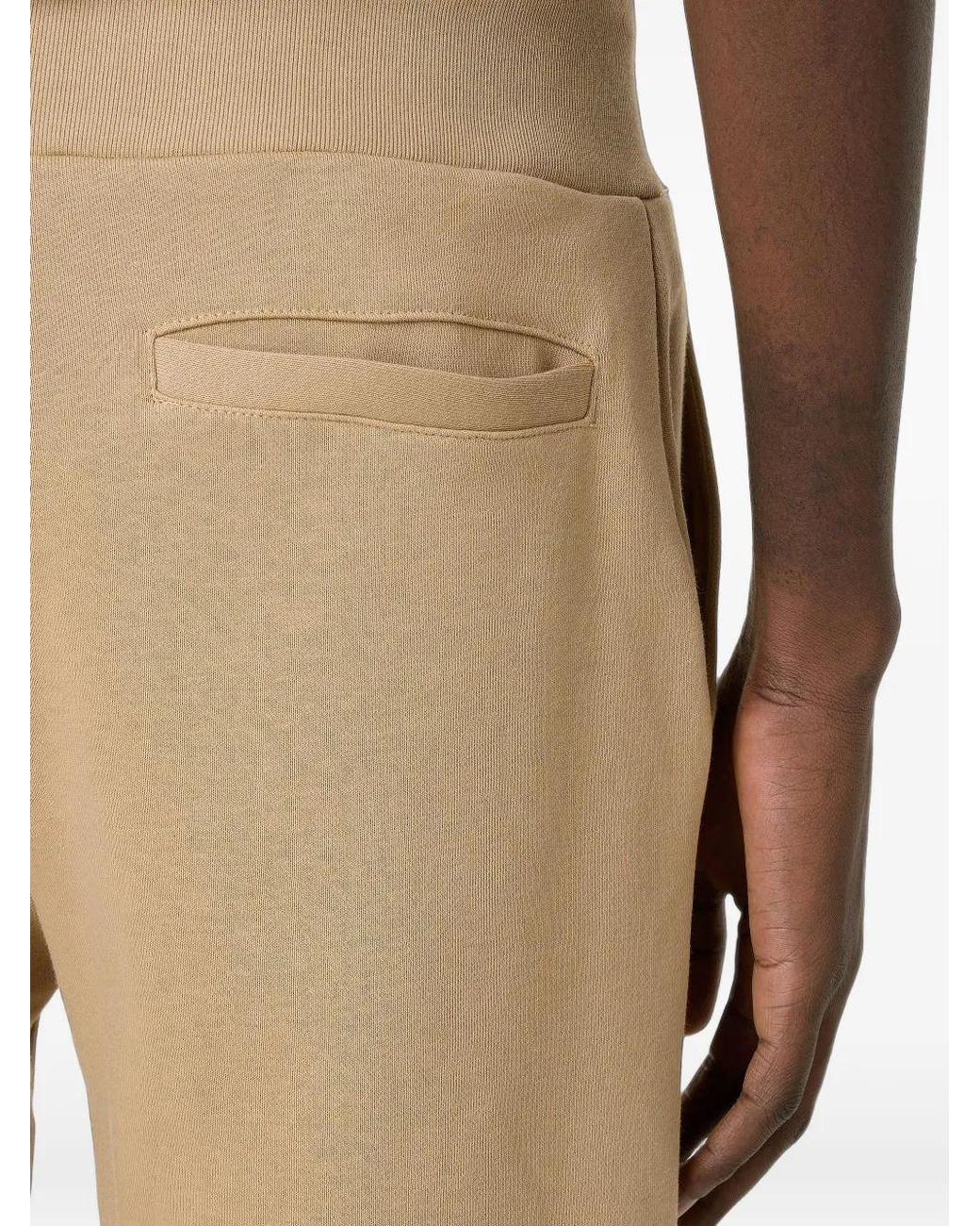 Iceberg Natural Logo-Embroidered Drawstring Track Pants for men