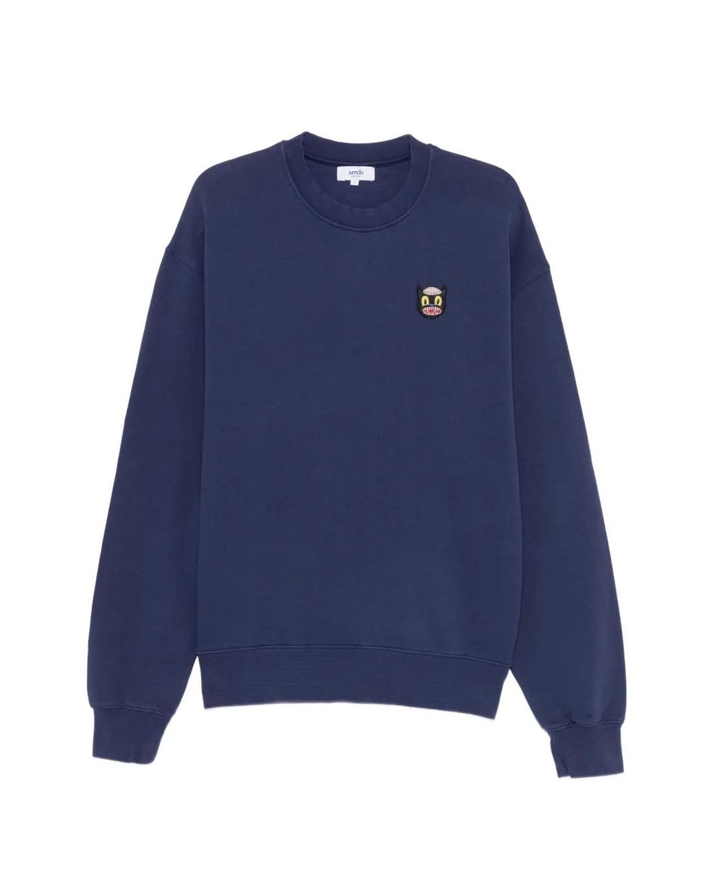 ARRELS Barcelona Blue Cat-Patch Sweatshirt for men