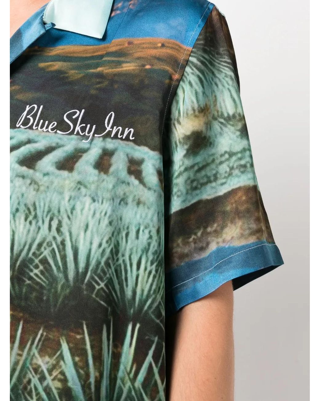 BLUE SKY INN Green Agave Graphic-Print Shirt for men
