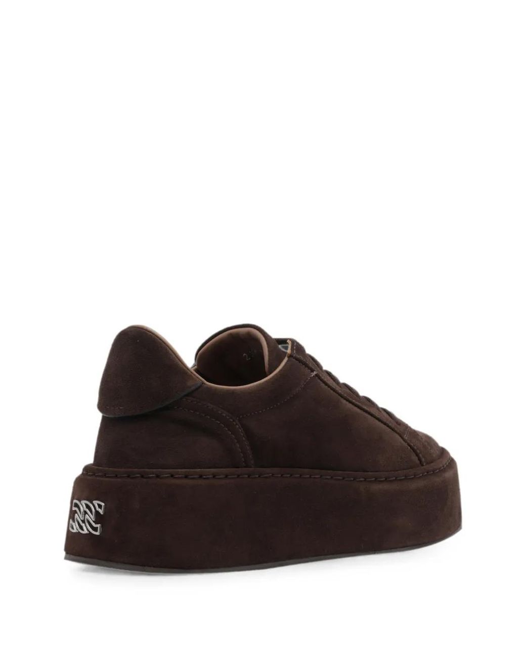 Casadei Black Renna Platform Suede Sneakers