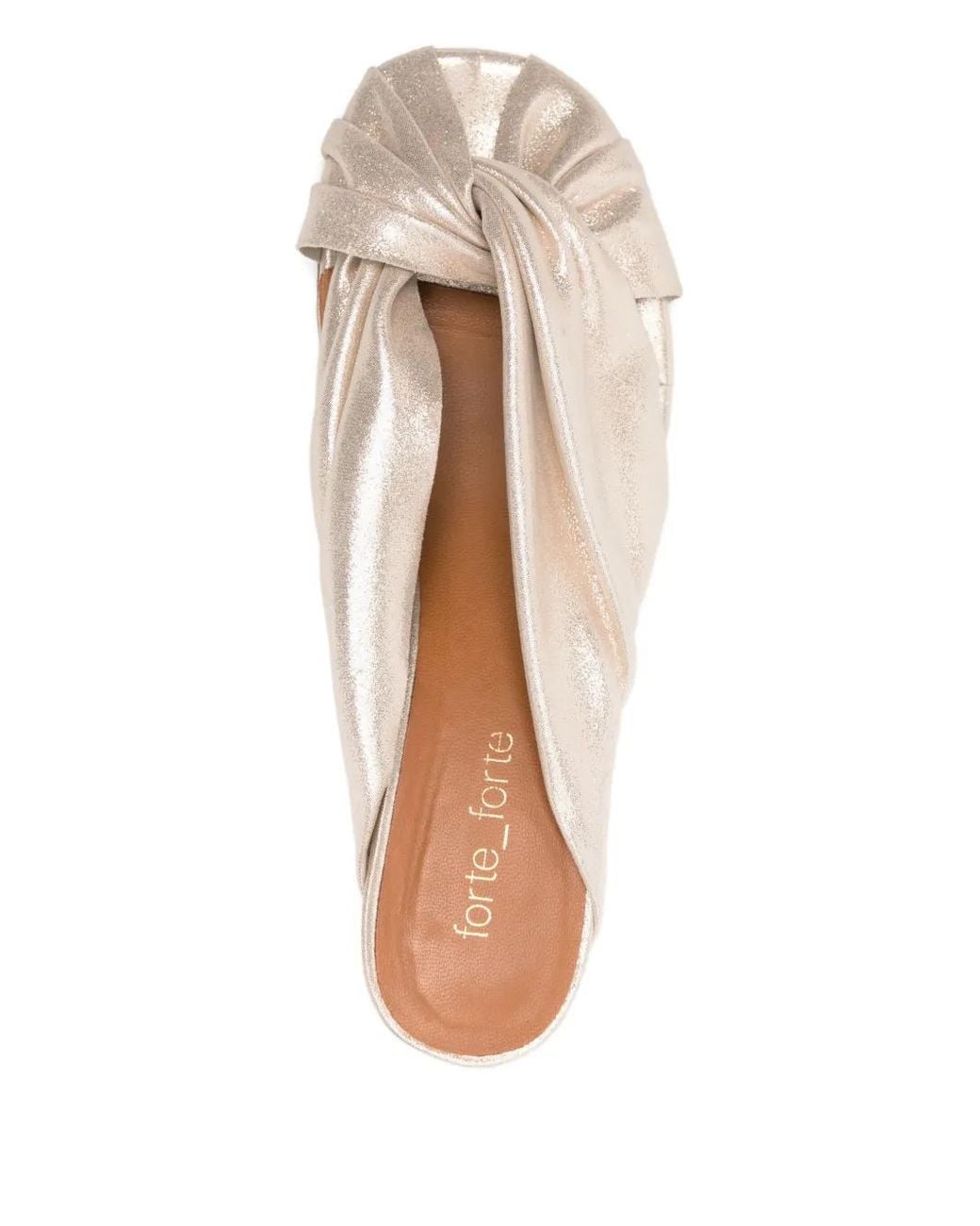 Forte_forte Natural Twisted Block-Heel Sandals
