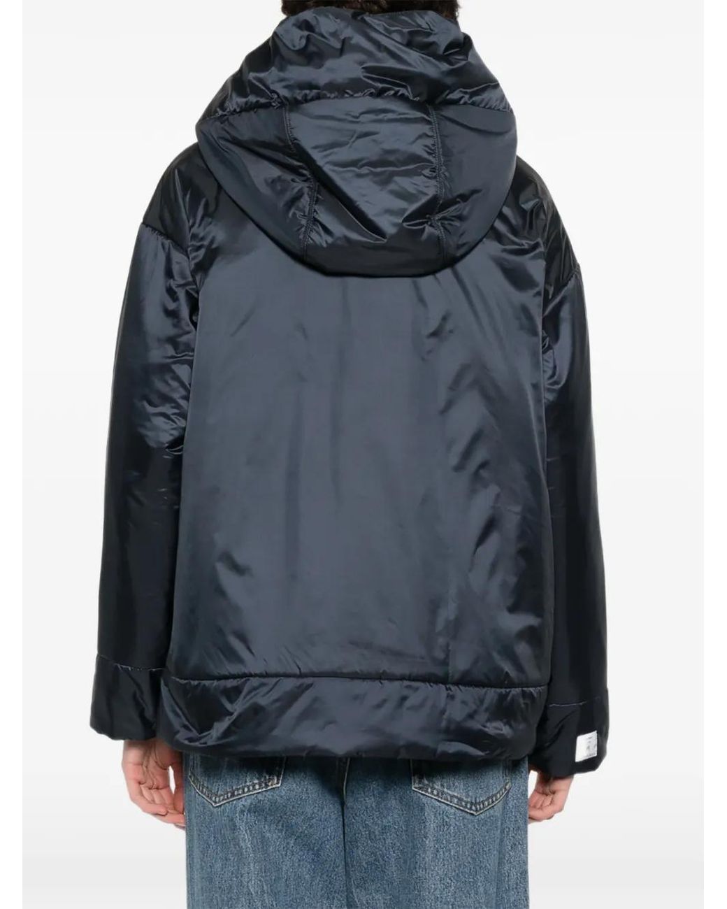 Max Mara Blue Nylon Blouson Jacket