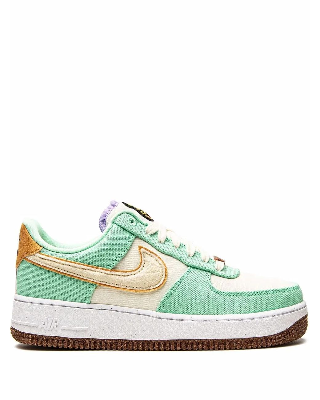 Nike Green Air Force 1 Low "Happy Pineapple" Sneakers
