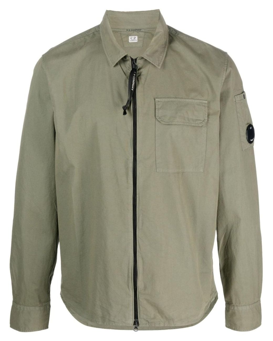 C.P. Company Hemdjacke mit Reißverschluss in Grün für Herren | Lyst AT