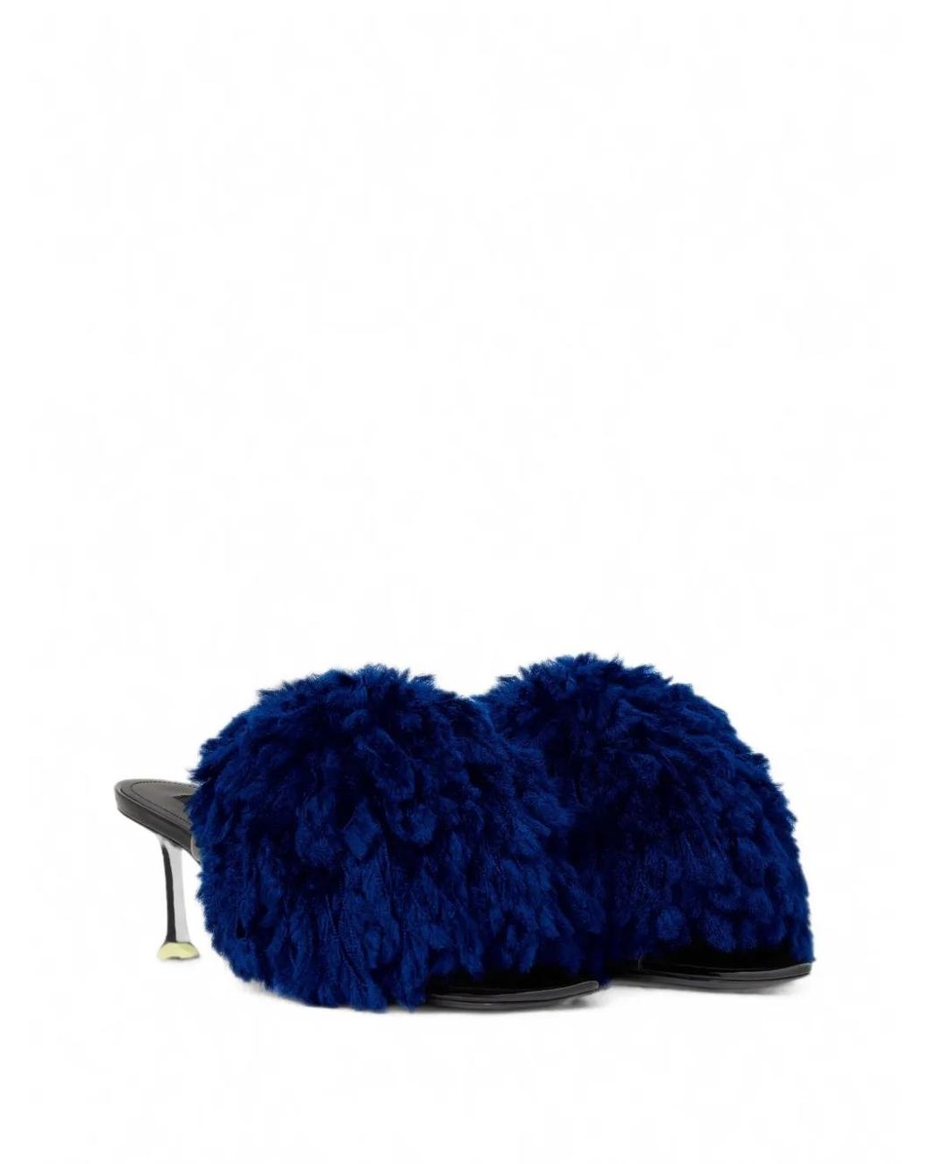 Givenchy Blue Pompom Mules