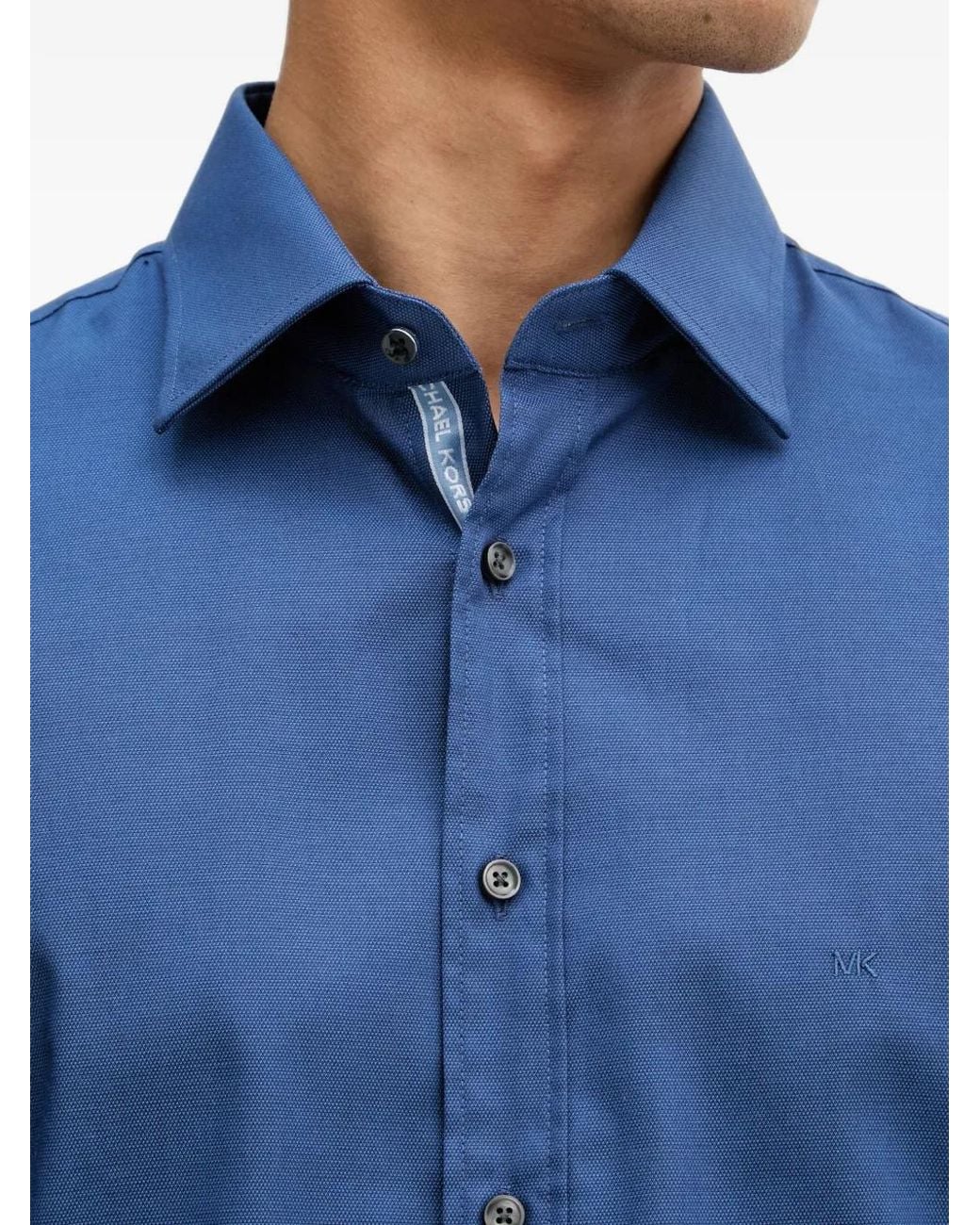 Michael Kors Blue Chemise À Logo Brodé for men
