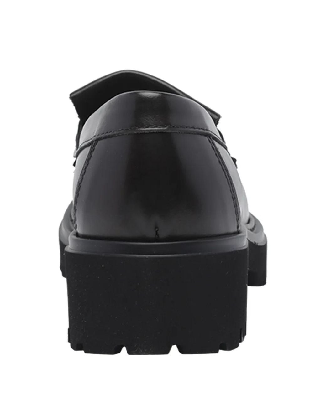Pawelk's Black Tassel-Detail Chunky-Sole Loafers