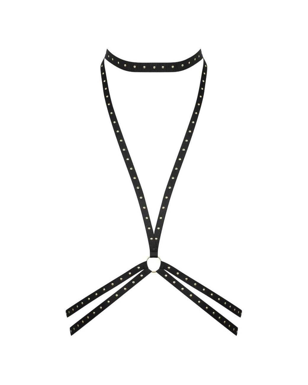 Maison Close Black Studded Lingerie Accessories
