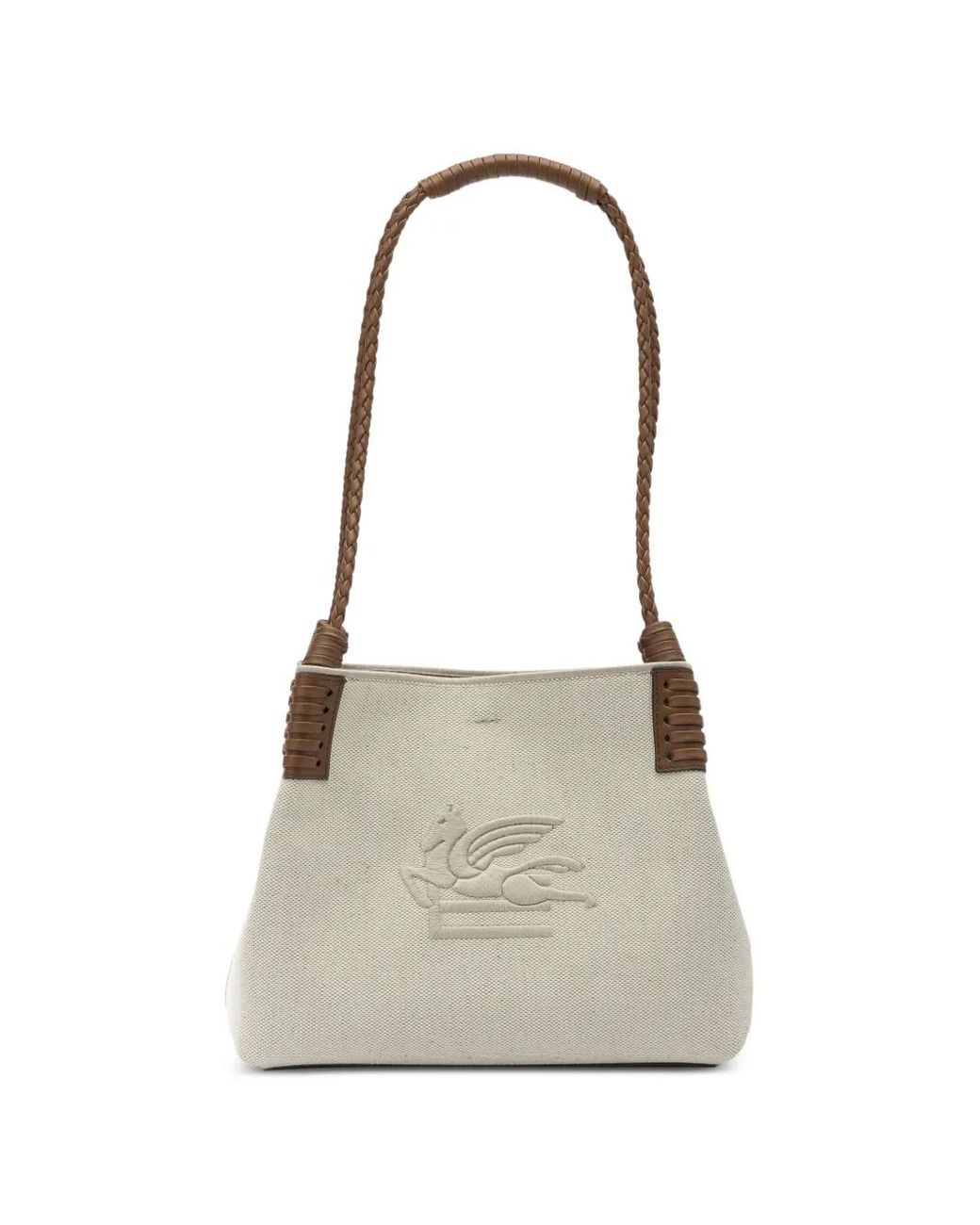 Borsa A Spalla Libra Piccola di Etro in White
