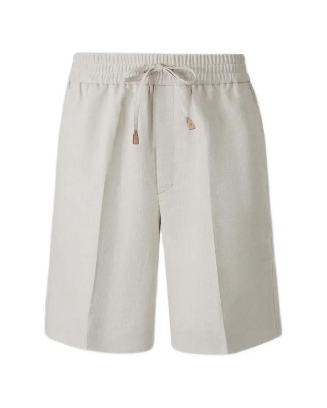 Brioni Gray Drawstring Shorts for men