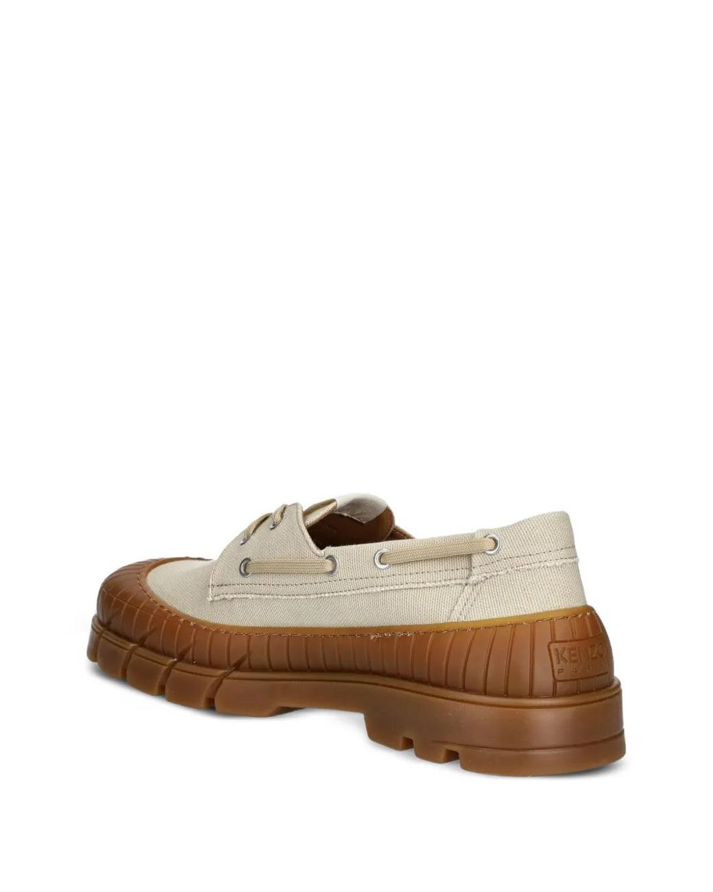 KENZO Brown Lace-Up Chunky Loafers for men