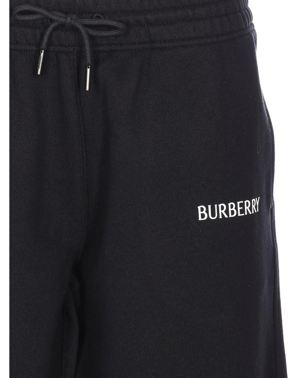 Burberry Blue Embroidered Logo-Detail Track Pants