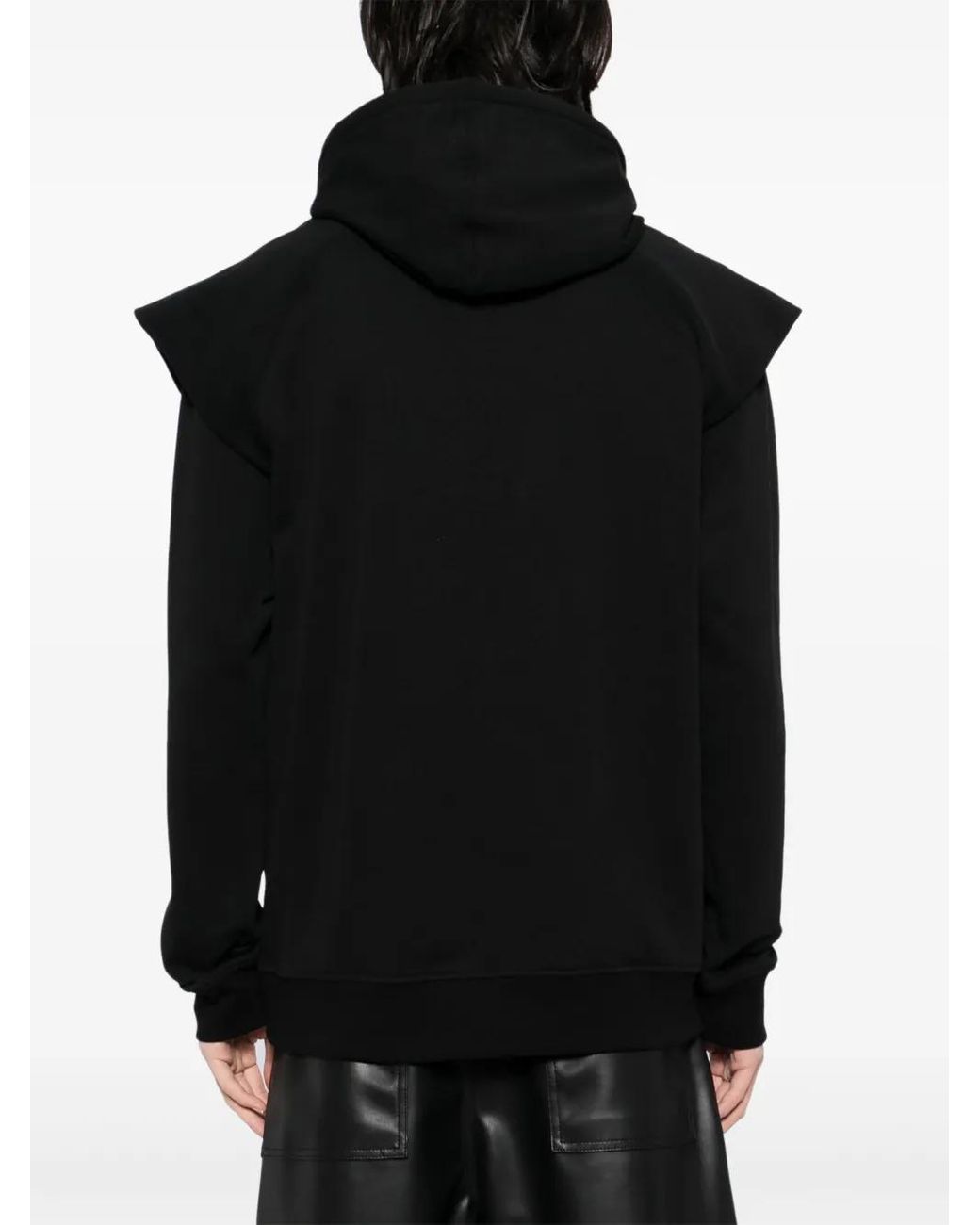 OLLY SHINDER Black Folk Hoodie for men