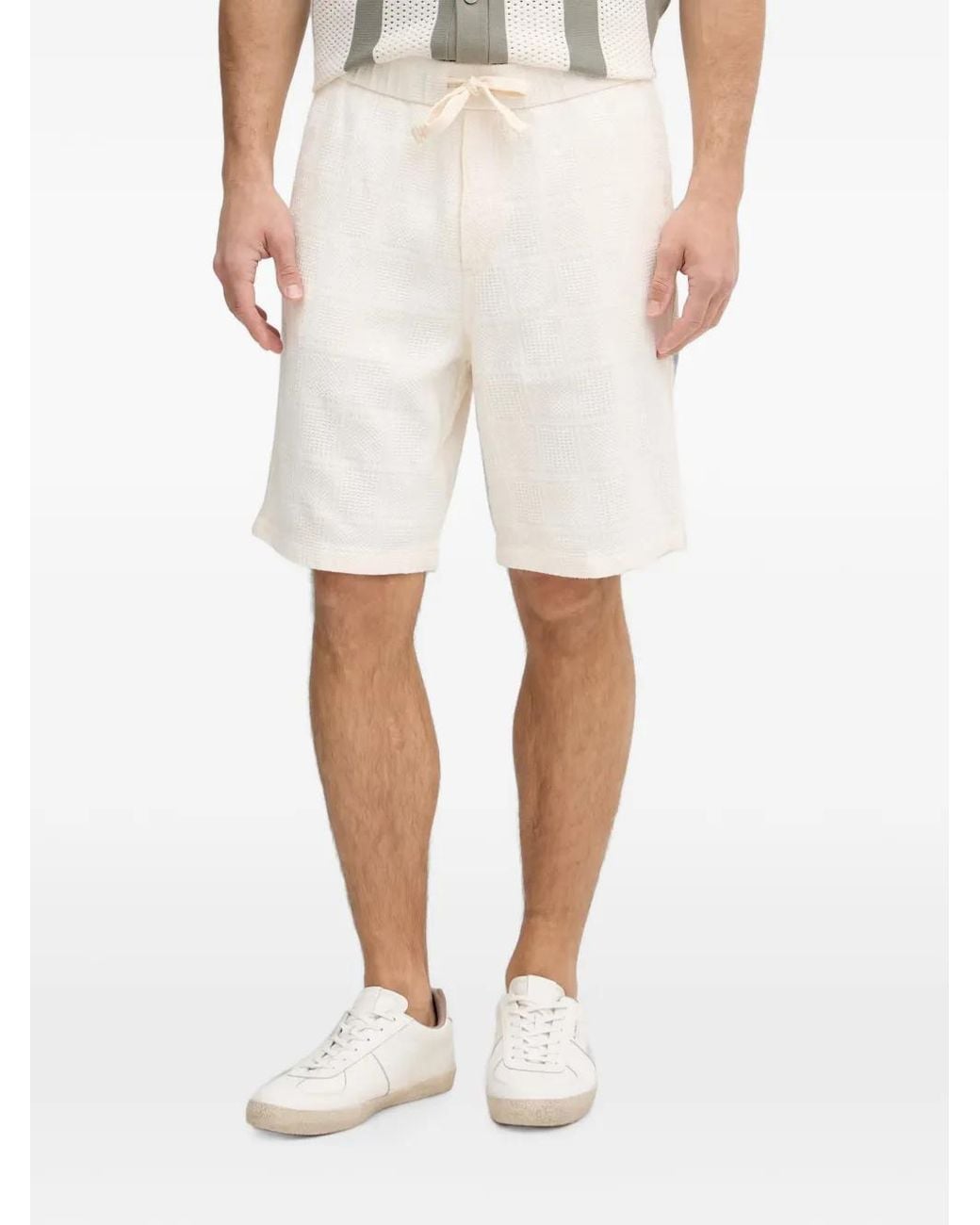 Joop! White Riv Drawstring Shorts for men