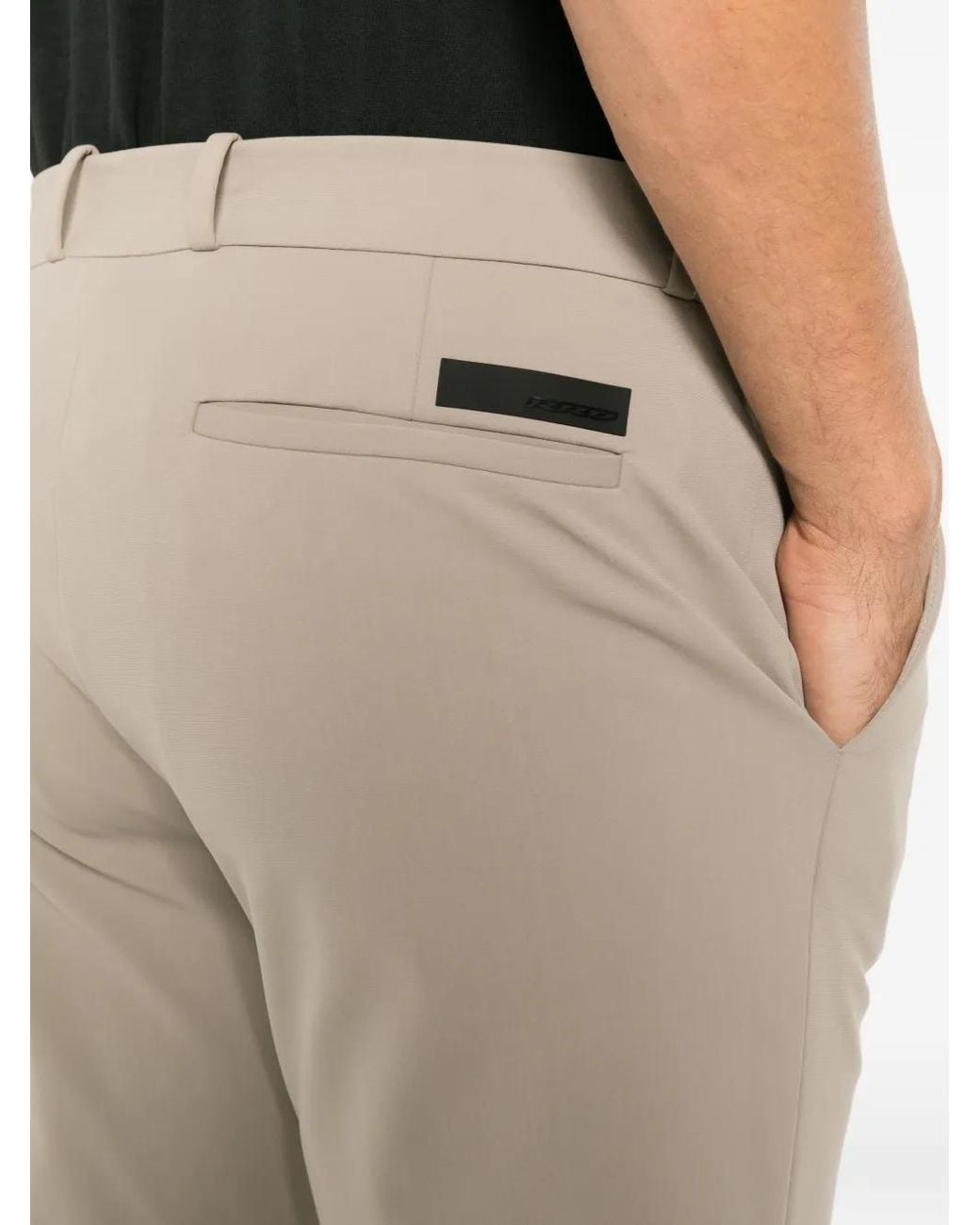 Rrd Natural Surflex Logo-Patch Straight-Leg Chino Trousers for men