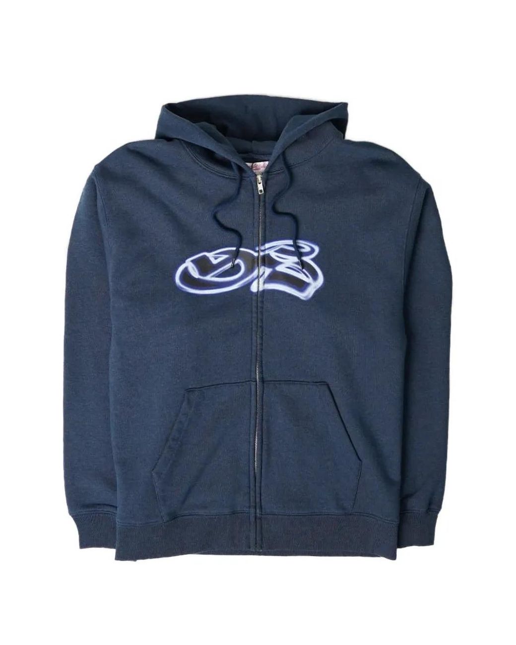 Yardsale Blue Spray Zip-Up Hoodie for men