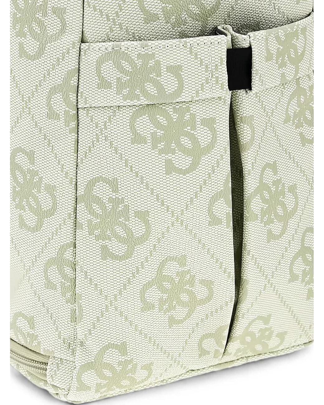 Guess White Berta 4G Logo Backpack